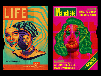 Magazine Covers cover illustration life magazine manchete psychedelic retro surrealism vector vintage