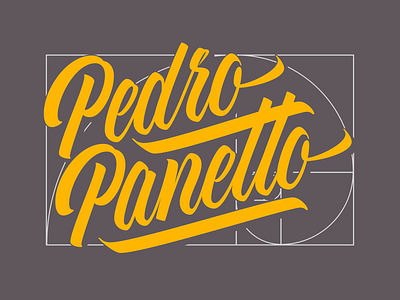 Pedro Panetto calligraphy design lettering retro type typography vector vintage