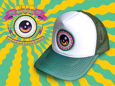 Da Eye Of Procrastination art design illustration logo psychedelic retro vector vintage