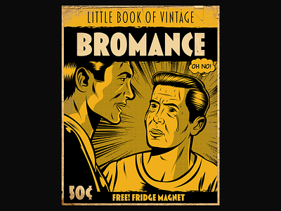 Little Book of Vintage Bromance art comics cover design figurative human illustration kitsch love magazine people popart retro romance typography vector vintage