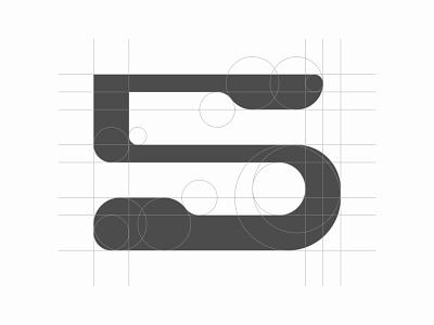 5 5 black design digit letter design letters logo logo process logocreation logodesign minimal art minimalism minimalistic number number 5 sandro vector white
