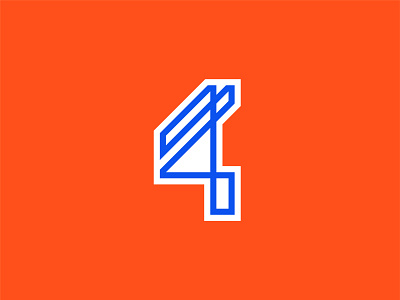 14 1 14 4 blue design graphic design letter design letters line line letter logo logocreation logodesign minimalistic number orange sandro vector white