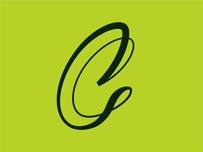 C c c letter c logo calligraphic design graphic design green letter design letter logo letters logo logo design logocreation logodesign minimalistic sandro vector