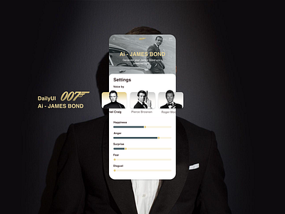 🤵🏼DailyUI 007 - My name is Bond, James bond.