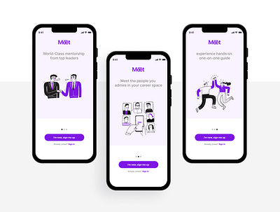 Onboarding - Mentorship App edutech mentorship app mobile app design uiux uiux designer