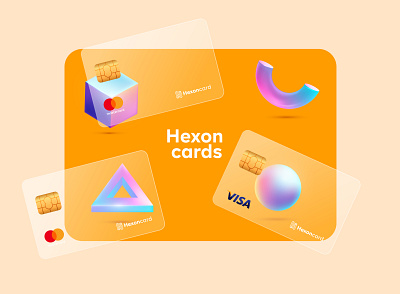 Hexon - Crypto Wallet Card Design branding card design crypto cryptocurrency ui uiux designer wallet card