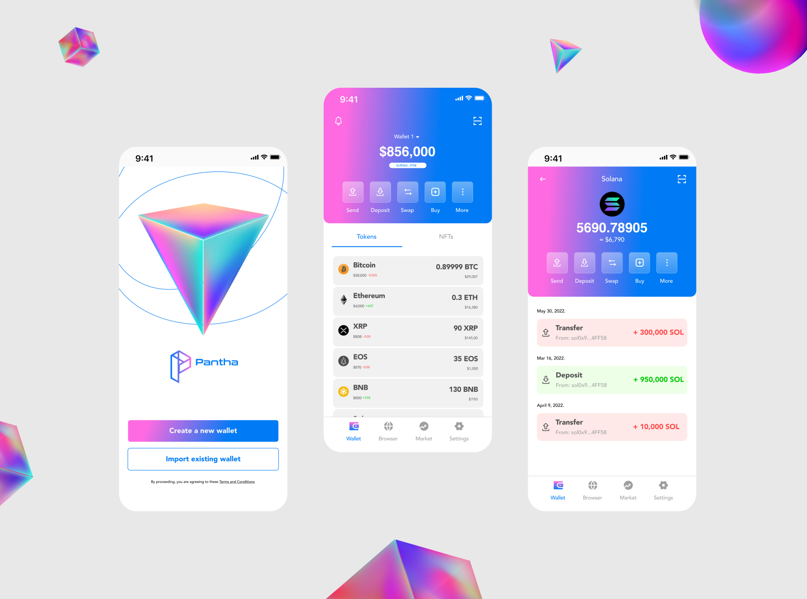 Multiple-Wallet Crypto App by Felicity Lois on Dribbble