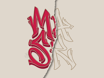 MASK - Lettering Design apparel branding graffiti hand lettering illustration lettering logo logotipo logotype mask t shirt type typo typography vector