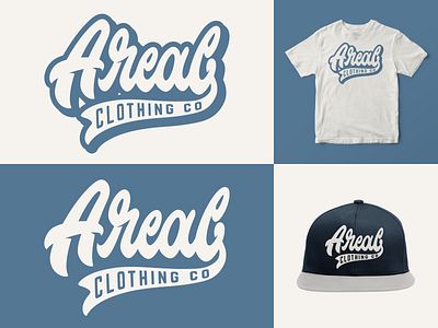 Areal Clothing Co - Lettering Logo apparel branding clothing clothing line hand lettering identity lettering logo logotipo logotype merch script t shirt type typo typography vector