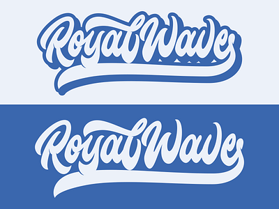 Royal Wave - Lettering Logo branding hand lettering identity lettering letters ligature logo logotipo logotype script type type design typo typography vector wordmark