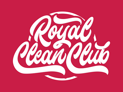 Royal Clean Club - Logotype branding company logo custom logo design hand lettering identity lettering logo logotipo logotype script type typo typography vector