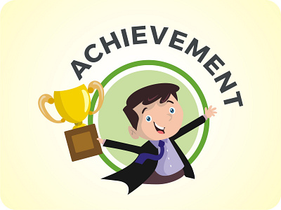 Illustration Character - Achievement achievement business design flat illustration medal people reward ribbon success ui ux vector web winner