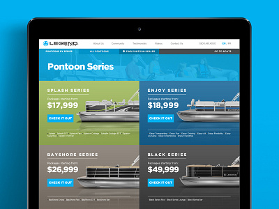 Legend Website Redesign - By Series design graphic design page redesign responsive series web web design website