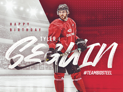 BioSteel Athlete Birthday Graphics - Seguin athlete birthday content design design graphic design graphics hockey instagram social media sports
