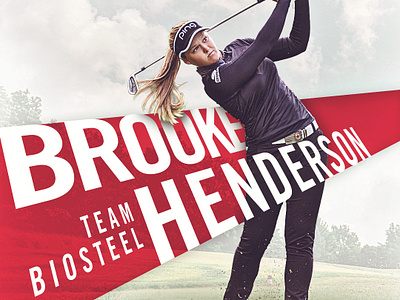 Teambiosteel Graphics Brooke Henderson By Thomas Beltrame On Dribbble