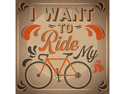 'I want to ride my bicycle' coronavirus covid19 design illustration lettering queen
