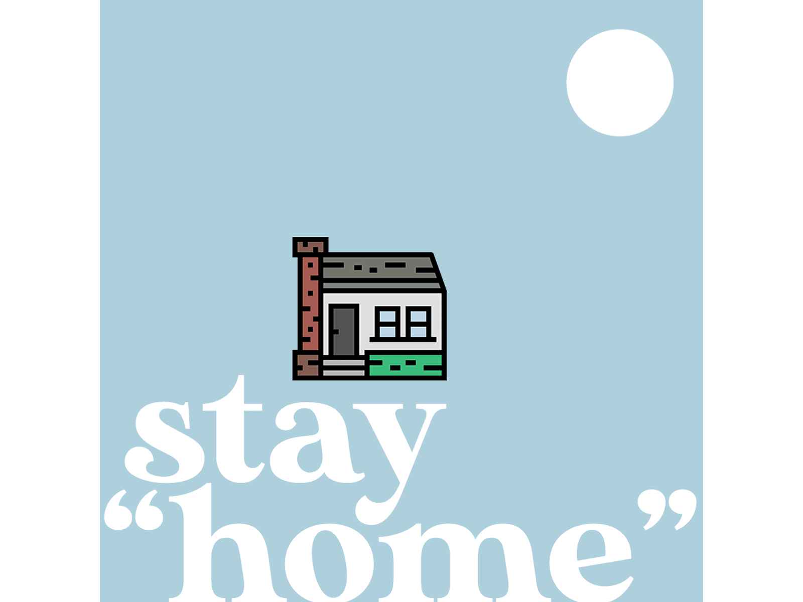 Stay "home" coronavirus covid19 design illustration stayhome