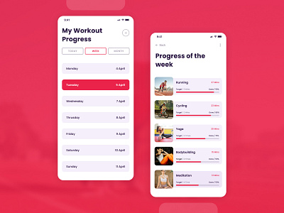 Workout Tracker dailyui dailyui041 dailyui41 red workout tracker shaheeraltaf ui work tracker shaheeraltaf workout workout tracker workout tracker by shaheeraltaf workout tracker ui