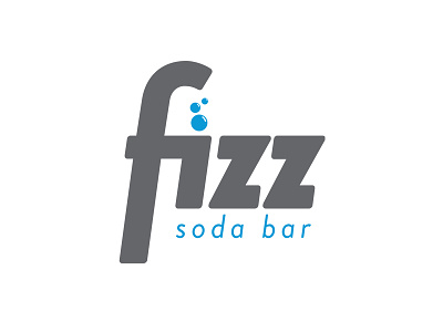 Fizz Soda Bar Logo branding bubbles fizz logo soda bar soda logo