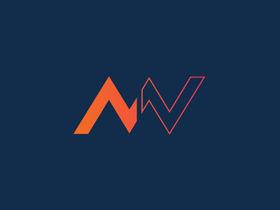 MW Monogram Concept concept gradient logo monogram mw