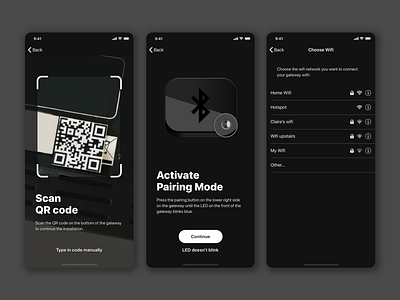 IoT-Onboarding (Bluetooth Pairing) UI Design app appdesign design iot iotapp ui uidesign user experience ux uxdesign uxui
