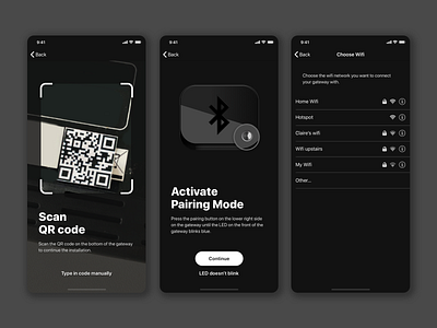 IoT-Onboarding (Bluetooth Pairing) UI Design