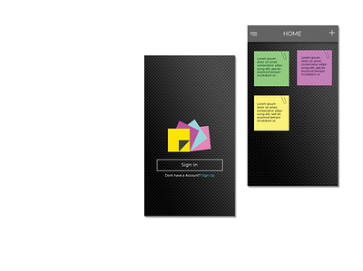 Sticky Notes android app design icon logo photoshop ui