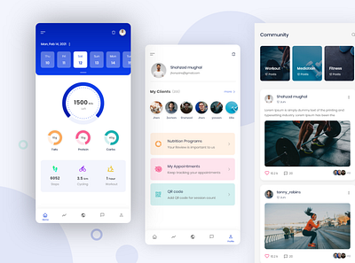 Fitness & community App app design community app fitness app fitness app design graphic design