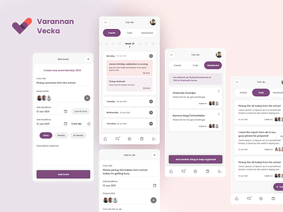 An Event management App, Varannan Vecka