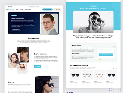 oogwereld a brand glasses selling agency glasses selling website shop page trends website ui ui ux website ui