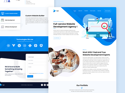 A digital Marketing agency landing page