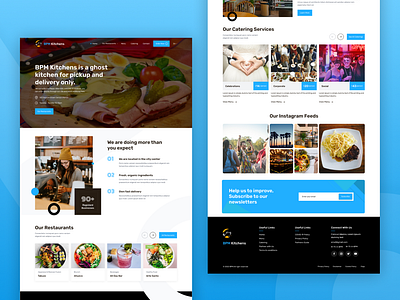 BMP Kitchens - Multivendor Resataurant website UI