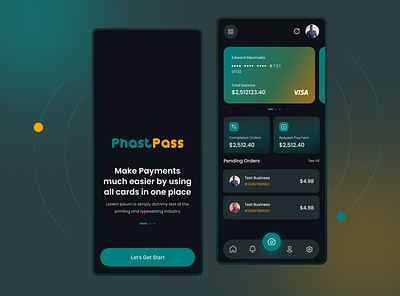 Banking Mobile App Design Concept app design bank app bank card banking banking app design finance app financial app graphic design mobile banking mockup money transfer ui ux