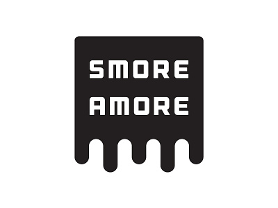 S'more Amore Mark clean identity logo mark simple smore