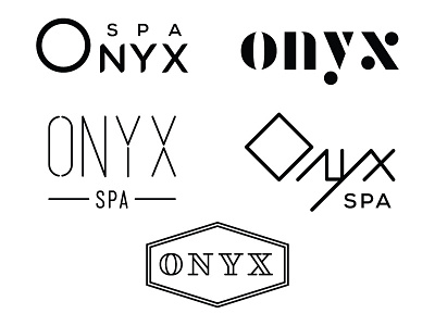 Onyx business elegant identity logo mark modern simple spa