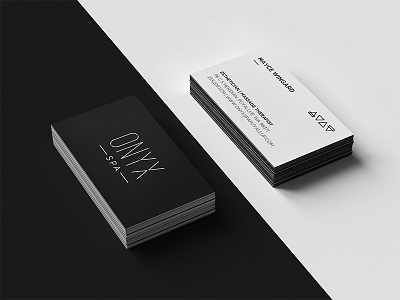 Onyx Spa Biz Cards by Devin Thomas on Dribbble