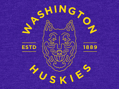 Washington Huskies 4 dawgs football huskies monoline uw washington