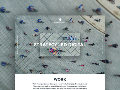 Formative Website aerial agency bold digital modern new strategy type ui ux web