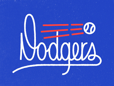 Dodgers Script baseball dodgers hand lettering script seattle type typography vectoring wa world series