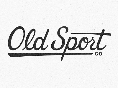 Old Sport Co. hand lettering logo mark pnw script seattle sportswear type vectoring vintage wa