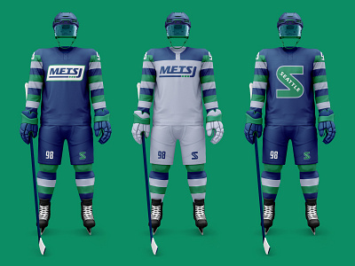 Seattle Metropolitans Uniforms brand identity hockey metropolitans nhl nostalgia scripts seattle simple sports uniform design vintage