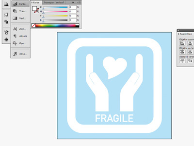 fragile heart blue heart icon symbol