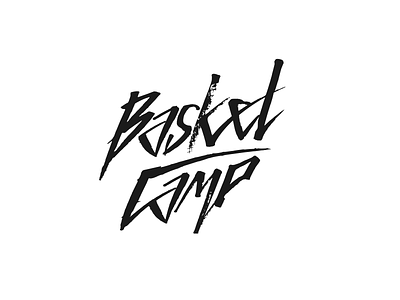 Basket Camp basketball camp hand lettering handmade lettering logo logotype marker sport streetball teen training