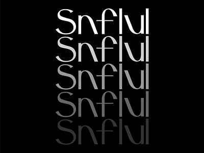 Snflul Typography branding design logo typography