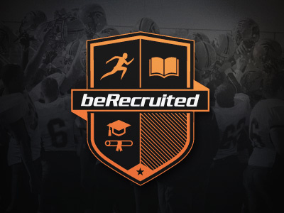 BeRecruited Crest athlete badge crest shield sports