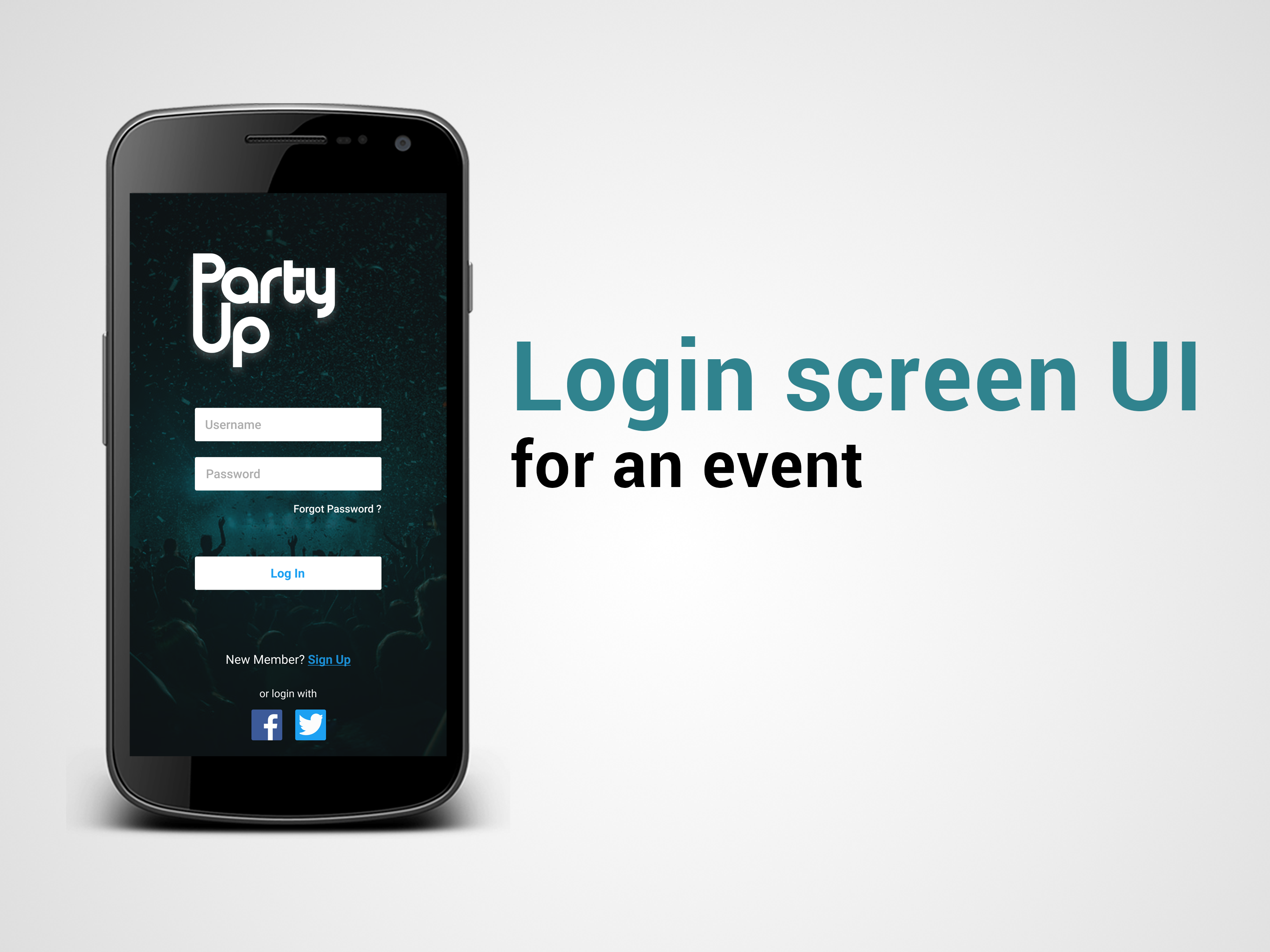 Dribbble event_login_screen_ui.png by Akshay Kumar