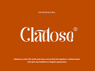 Cladose - Serif Font branding elegant elegant fonts font design fonts collection lettering logo luxury modern modern fonts professional sans serif sans serif font sans serif fonts serif serif font serif fonts serif typeface stylish trending