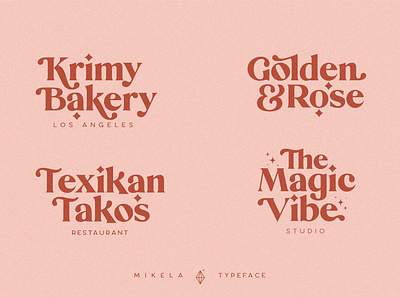 Mikela - Three Gorgeous Typefaces art deco bold fonts colorful cool fonts design fashion font font font design font family fonts fonts collection lettering logo fonts luxury retro fonts roman fonts serif fonts typeface typography vintage fonts