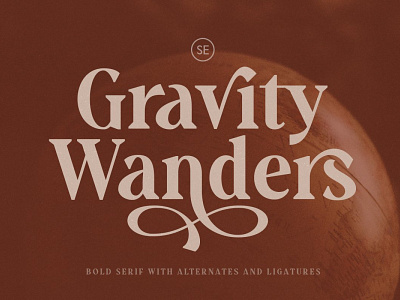 Gravity Wanders - Stylish Bold Serif branding design elegant fonts elegant serif font font design fonts collection logo fonts modern fonts retro fonts sans serif sans serif font serif serif font serif fonts stylish stylish bold serif typeface typography website