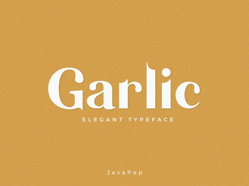 Download Garlic Elegant Font By Fonts On Dribbble PSD Mockup Templates